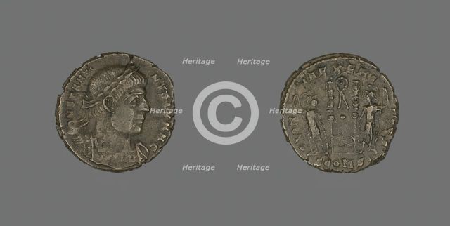 Coin Portraying Emperor Constantine II Caesar, 333-334. Creator: Unknown.