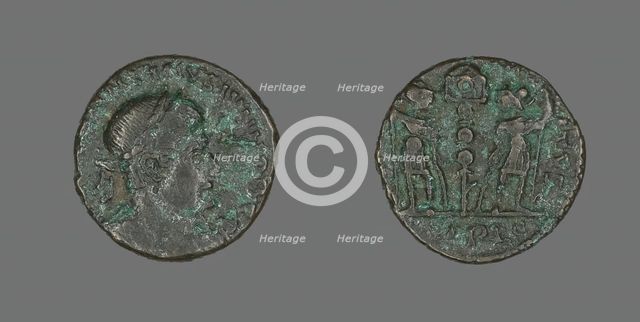 Coin Portraying Emperor Constantine II, before 337. Creator: Unknown.