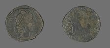 Coin Portraying Emperor Constantius, 250-306. Creator: Unknown
