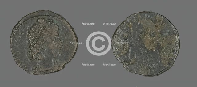 Coin Portraying Emperor Constantius, 250-306. Creator: Unknown.
