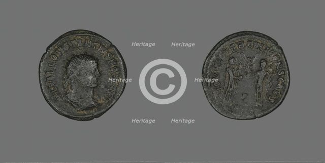 Coin Portraying Emperor Constantius I, 293-305. Creator: Unknown.