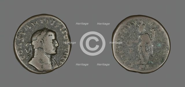 Coin Portraying Emperor Constantius I, 293-306. Creator: Unknown.