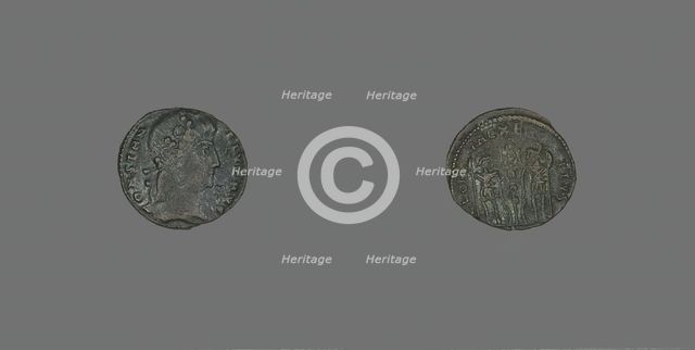 Coin Portraying Emperor Constantius II, 337-361. Creator: Unknown.