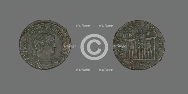 Coin Portraying Emperor Constantius II, 337-361. Creator: Unknown.