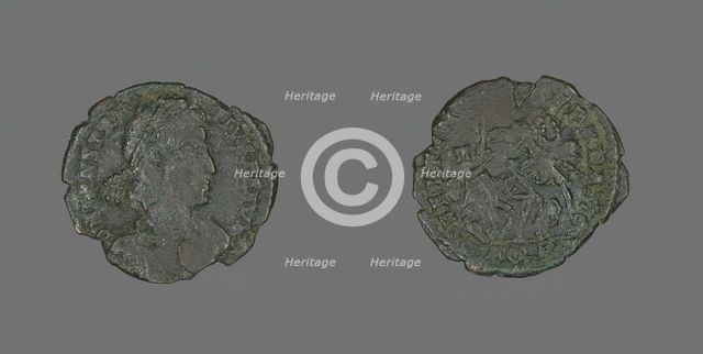 Coin Portraying Emperor Constantius II, 337-361. Creator: Unknown.