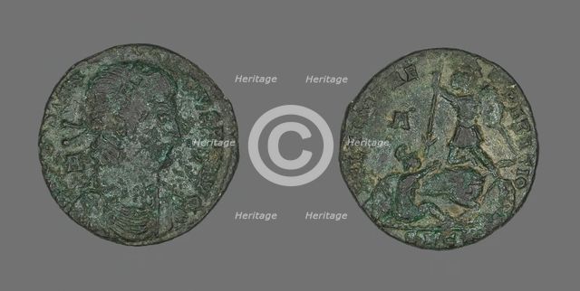 Coin Portraying Emperor Constantius II, 348-350. Creator: Unknown.