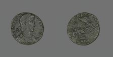 Coin Portraying Emperor Constantius II, 351-354. Creator: Unknown