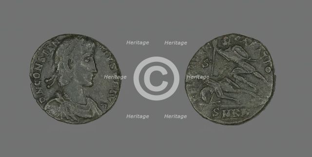 Coin Portraying Emperor Constantius II, 351-354. Creator: Unknown.