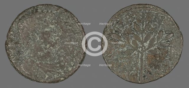Coin Portraying Emperor Caracalla, 198-217 CE. Creator: Unknown.