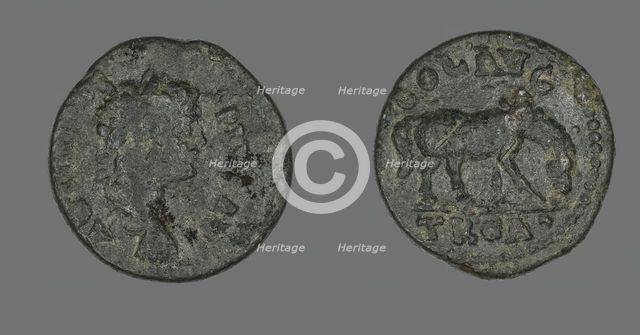 Coin Portraying Emperor Caracalla, 198-217 CE. Creator: Unknown.