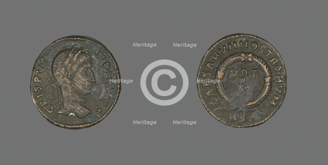 Coin Portraying Emperor Crispus, 323-324. Creator: Unknown.