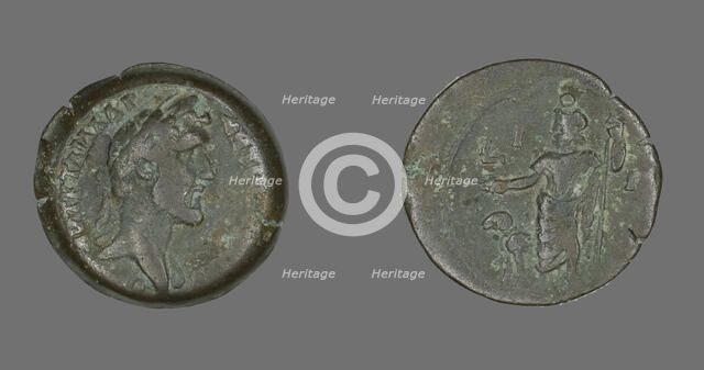 Coin Portraying Emperor Antoninus Pius, 149-150. Creator: Unknown.