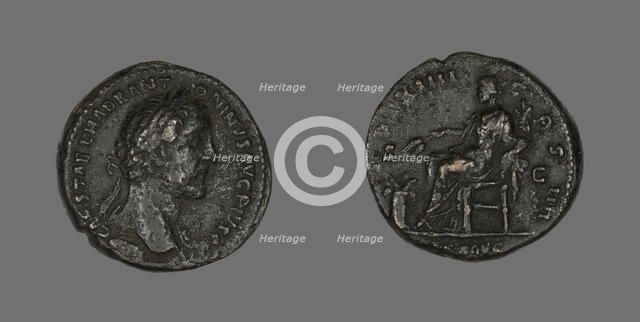 Coin Portraying Emperor Antoninus Pius, 151. Creator: Unknown.