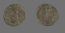 Coin Portraying Emperor Arcadius, 383-408 CE. Creator: Unknown