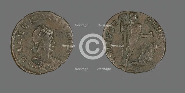 Coin Portraying Emperor Arcadius, 383-408 CE. Creator: Unknown.