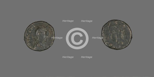 Coin Portraying Emperor Arcadius, 383-408. Creator: Unknown.