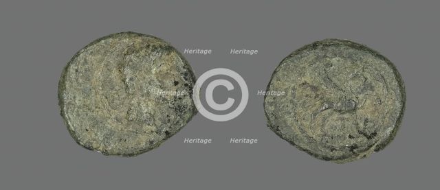 Coin Portraying Emperor Augustus, 27 BCE-14 CE. Creator: Unknown.
