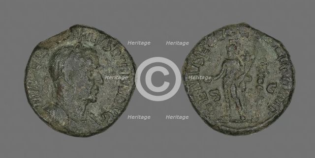 Coin Portraying Emperor Aurelian, 270-275. Creator: Unknown.