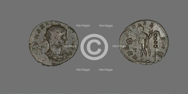 Coin Portraying Emperor Aurelian, 270-275. Creator: Unknown.