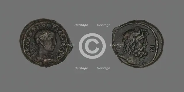Coin Portraying Emperor Gordian III, 243-244. Creator: Unknown.
