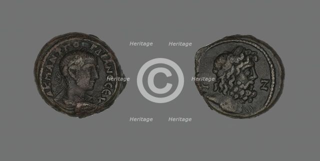 Coin Portraying Emperor Gordian III, 243-244. Creator: Unknown.