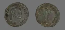 Coin Portraying Emperor Galerius, 293. Creator: Unknown