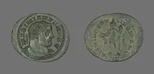 Coin Portraying Emperor Galerius, 305-311. Creator: Unknown
