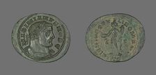 Coin Portraying Emperor Galerius, 305-311. Creator: Unknown