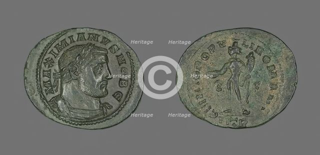 Coin Portraying Emperor Galerius, 305-311. Creator: Unknown.