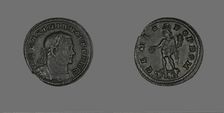 Coin Portraying Emperor Galerius Maximianus, (305 ?). Creator: Unknown
