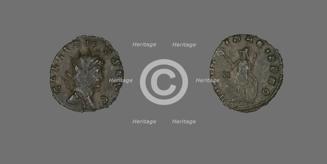 Coin Portraying Emperor Gallienus, 253-268. Creator: Unknown.
