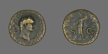 Coin Portraying Emperor Domitian, 81-96. Creator: Unknown