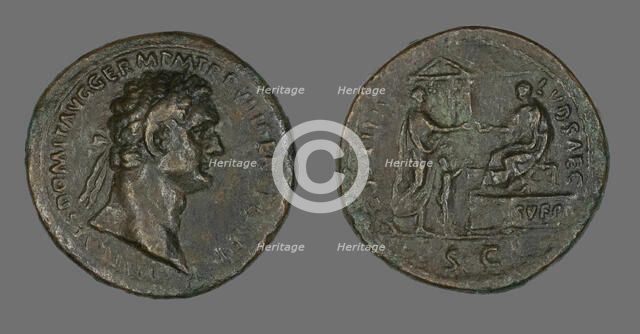 Coin Portraying Emperor Domitian, 88. Creator: Unknown.