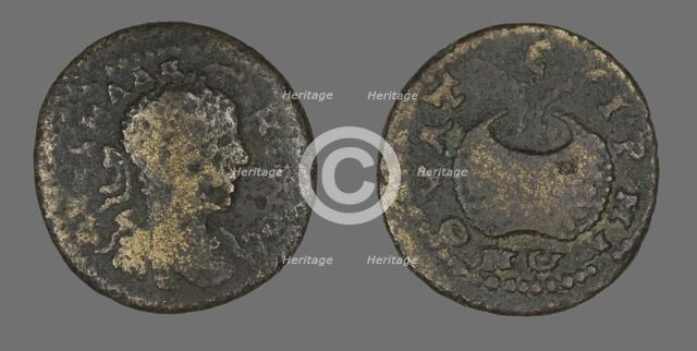 Coin Portraying Emperor Elagabalus, 218-222. Creator: Unknown.