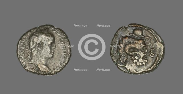 Coin Portraying Emperor Elagabalus, 218-222, issued by Emperor Elagabalus. Creator: Unknown.