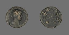 Coin Portraying Emperor Hadrian, 117-138. Creator: Unknown
