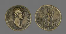 Coin Portraying Emperor Hadrian, 117-138. Creator: Unknown