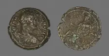 Coin Portraying Emperor Hadrian, 117-138. Creator: Unknown