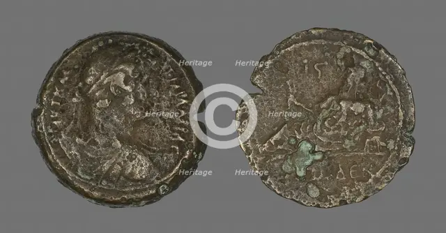 Coin Portraying Emperor Hadrian, 117-138. Creator: Unknown.