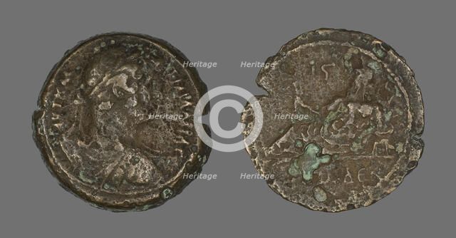 Coin Portraying Emperor Hadrian, 117-138. Creator: Unknown.