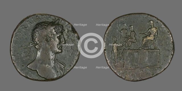 Coin Portraying Emperor Hadrian, 118. Creator: Unknown.