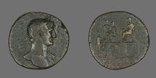 Coin Portraying Emperor Hadrian, 118. Creator: Unknown