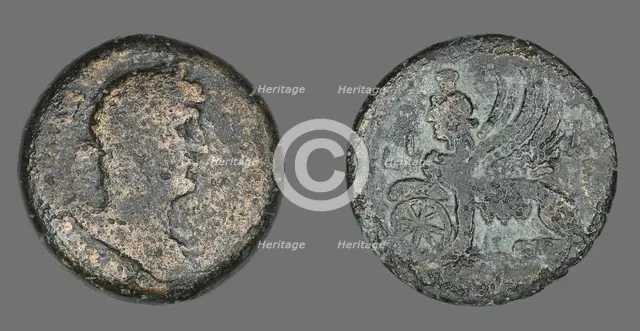 Coin Portraying Emperor Hadrian, 133-134. Creator: Unknown.