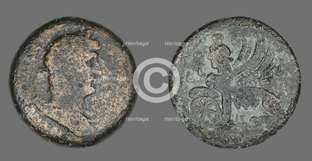 Coin Portraying Emperor Hadrian, 133-134. Creator: Unknown.