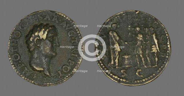 Coin Portraying Emperor Otho, 69. Creator: Unknown.