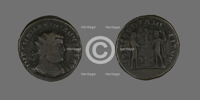 Coin Portraying Emperor Maximianus, 286-305. Creator: Unknown.
