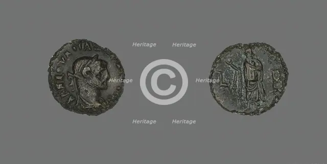 Coin Portraying Emperor Maximianus, 287-288. Creator: Unknown.