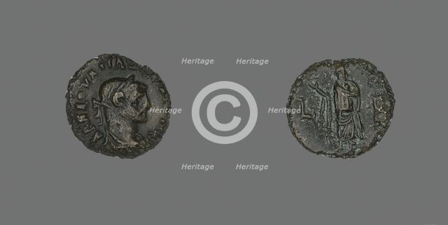 Coin Portraying Emperor Maximianus, 287-288. Creator: Unknown.