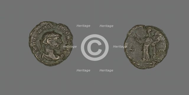 Coin Portraying Emperor Maximianus, 288-289. Creator: Unknown.