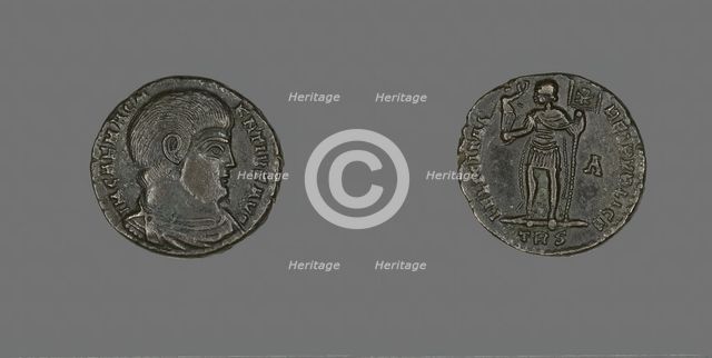 Coin Portraying Emperor Magnentius, 350-351. Creator: Unknown.